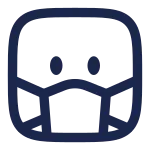 Facemask Square SVG Icon